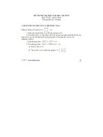 Đề thi thử đại học môn Toán - Đề số 7 ppt