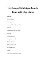 Hủy bỏ quyết định tạm đình chỉ hành nghề công chứng ppt