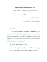 GÓP PHẦN HẠN CHẾ TÁI PHÁT UNG THƯ SAU PHẪU-HÓA-XẠ TRỊ BẰNG Y HỌC CỔ TRUYỀN (Kỳ 2) ppsx