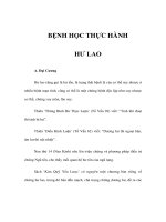 BỆNH HỌC THỰC HÀNH - HƯ LAO pps