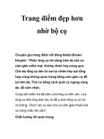 Trang điểm đẹp hơn nhờ bộ cọ potx