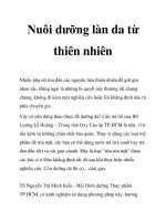 Nuôi dưỡng làn da từ thiên nhiên pptx