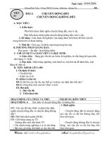 Tiet 3 - Chuyển động đều. CDKD