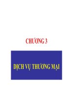 CHƯƠNG 3: DỊCH VỤ THƯƠNG MẠI doc
