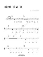 Bài hát hát với chú ve con - Thanh Tùng (lời bài hát có nốt) docx