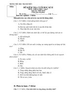 de KS CUOI NAM LOP 5 Mon KHoa