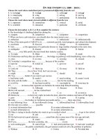 đề ôn thi TN 12 ( 2009-2010)