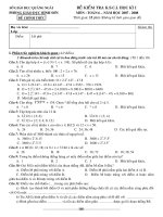 KSCL Giữa HKI Toán 6