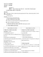 giáo án hoá 10 nâng cao mới nhất