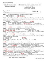 de hoa on thi co dap an