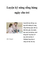 Luyện kỹ năng sống hàng ngày cho trẻ docx