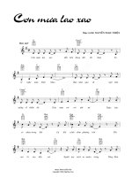 Bài hát cơn mưa lao xao - Nguyễn Ngọc Thiện (lời bài hát có nốt) ppt