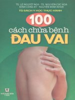 100 Cách chữa bệnh đau vai (Chương 1) pptx
