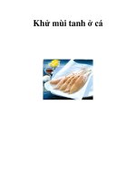 Khử mùi tanh ở cá docx