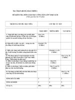 MA TẬN ( BẢNG HAI CHIỀU ) KT GDCD7-8-9 KÌ II