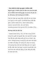 Các chất khí nhân tạo gây ô nhiễm nhất docx