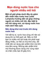 Mẹo dùng nước hoa cho người nhiều mồ hôi ppsx