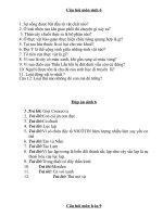 Câu hỏi ngoại khóa hóa 9