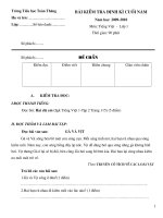 Tiếng Việt 1 cuối năm