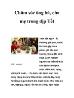 Chăm sóc ông bà, cha mẹ trong dịp Tết docx