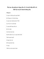 Thủ tục cấp phép sử dụng tần số vô tuyến điện đối với thiết bị truyền thanh không dây doc