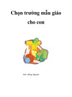 Chọn trường mẫu giáo cho con potx