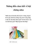 Những điều chưa biết về hội chứng adua pdf