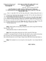 cac quyet dinh nam hoc