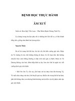 BỆNH HỌC THỰC HÀNH - ÂM XUÝ ppt
