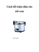 Cách tiết kiệm điện cho nồi cơm ppt