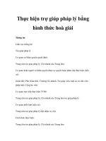 Thực hiện trợ giúp pháp lý bằng hình thức hoà giải pptx