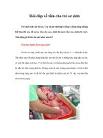 Hỏi đáp về tắm cho trẻ sơ sinh pot
