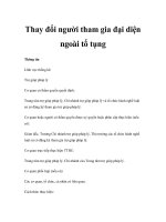 Thay đổi người tham gia đại diện ngoài tố tụng potx