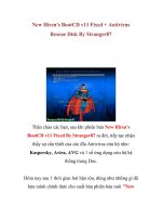 New Hiren''''s BootCD v11 Fixed + Antivirus Rescue Disk By Stranger87 docx