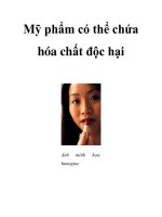 Mỹ phẩm có thể chứa hóa chất độc hại pptx