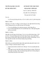 Đề thi: Xác suất thống kê pot