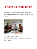 Thông tin trong nhóm doc