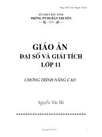 Giáo án ĐSGT 11 NC