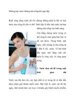 Những loại nước không nên uống khi ngủ dậy doc