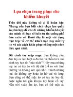Lựa chọn trang phục che khiếm khuyết ppt