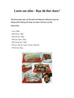 Lươn om nấm - Bạn đã thử chưa? pps