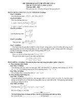 ĐỀ THI KHẢO SÁT CHUYÊN ĐỀ 12