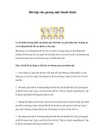 Bài tập cho gương mặt thanh thoát pot