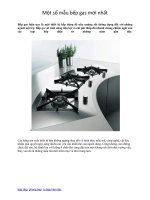 Một số mẫu bếp gas mới nhất potx