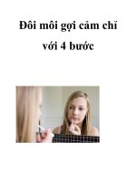 Đôi môi gợi cảm chỉ với 4 bước pot
