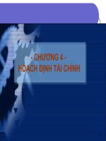 Chương 4: Hoạch định tài chính doc