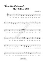 Bài hát em đến thăm anh một chiều mưa - Tô Vũ (lời bài hát có nốt) pptx