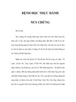 BỆNH HỌC THỰC HÀNH - NUY CHỨNG docx