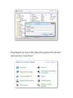 Giấu bớt những thành phần Control Panel trong Windows 7- P2 pot