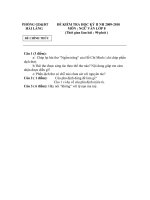 Đáp án Ktra hk II/NV/PGD